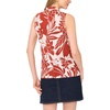 Vince Camuto Women’s Front Cross Over Wrap Sleeveless Tank Top(Rust)