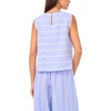 Vince Camuto Women’s Linen Sleeveless Crew Neck Blouse(Ultramarine)