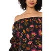 Vince Camuto Women’s Off the Shoulder 3/4 Bubble Sleeve Blouse(Rich Black)