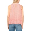 Vince Camuto Women’s Peplum Halter Neck Sleeveless Top(Lobster Red)