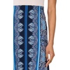 Vince Camuto Women’s Printed Pull on Maxi Skirt(Classic Navy)