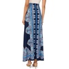 Vince Camuto Women’s Printed Pull on Maxi Skirt(Classic Navy)
