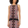 Vince Camuto Women’s Printed Pull on Maxi Skirt(Rust)