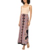 Vince Camuto Women’s Printed Pull on Maxi Skirt(Rust)