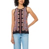 Vince Camuto Women’s Printed Sleeveless Tank Top(Rust)