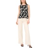 Vince Camuto Women’s Printed Sleeveless Top(Rich Black)