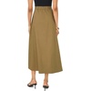 Vince Camuto Women’s Pull on Maxi Skirt(Burnt Olive)