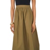 Vince Camuto Women’s Pull on Maxi Skirt(Burnt Olive)