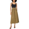 Vince Camuto Women’s Pull on Maxi Skirt(Burnt Olive)