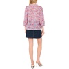 Vince Camuto Women’s Raglan Split Neck 3/4 Sleeve Blouse(Red Hot)