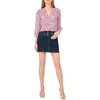 Vince Camuto Women’s Raglan Split Neck 3/4 Sleeve Blouse(Red Hot)
