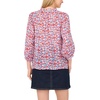 Vince Camuto Women’s Raglan Split Neck 3/4 Sleeve Blouse(Red Hot)