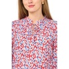Vince Camuto Women’s Raglan Split Neck 3/4 Sleeve Blouse(Red Hot)