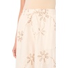 Vince Camuto Women’s Ruffle Embroidery Elastic Waist Wide Leg Pant(New Ivory)