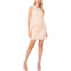 Vince Camuto Women’s Scallop Hem Mini Lace Skirt(Soft Cream)
