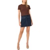 Vince Camuto Women’s Short Sleeve Crew Neck Top(Mocha)
