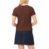 Vince Camuto Women’s Short Sleeve Crew Neck Top(Mocha)