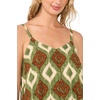 Vince Camuto Women’s Sleeveless V-neck Flared Jumpsuit(Burnt Olive)