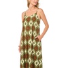 Vince Camuto Women’s Sleeveless V-neck Flared Jumpsuit(Burnt Olive)