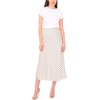 Vince Camuto Women’s Striped Bias Skirt(New Ivory)