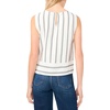 Vince Camuto Women’s Striped Sleeveless Crew Neck Blouse(Classic Navy)
