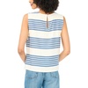 Vince Camuto Women’s Striped Sleeveless Crew Neck Top(Denim)