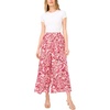 Vince Camuto Women’s Wide Leg Gathered Pants(Cherry Red)