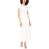 Vince Camuto Women’s Yoke Waist Band Maxi Skirt(Ultra White)
