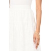 Vince Camuto Women’s Yoke Waist Band Maxi Skirt(Ultra White)