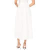 Vince Camuto Women’s Yoke Waist Band Maxi Skirt(Ultra White)