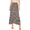 Vince Camuto Women’s Printed Maxi Pull on Skirt(Rich Black)