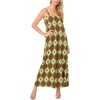 Vince Camuto Women’s Sleeveless V-neck Flared Jumpsuit(Burnt Olive)