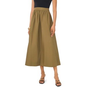 Vince Camuto Women’s Pull on Maxi Skirt(Burnt Olive)