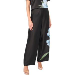 Vince Camuto Women’s Pull on Placement Print Back Elastic Pant(Sky)