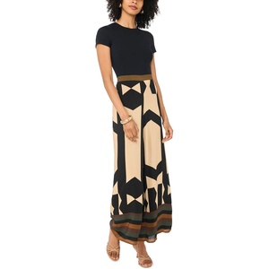 Vince Camuto Women’s Wide Leg Pull on Pant(Rich Black)