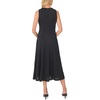 Vince Camuto Women’s Sleeveless Jewel Neck Panelled Maxi Dress(Rich Black)