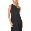 Vince Camuto Women’s Sleeveless Jewel Neck Panelled Maxi Dress(Rich Black)