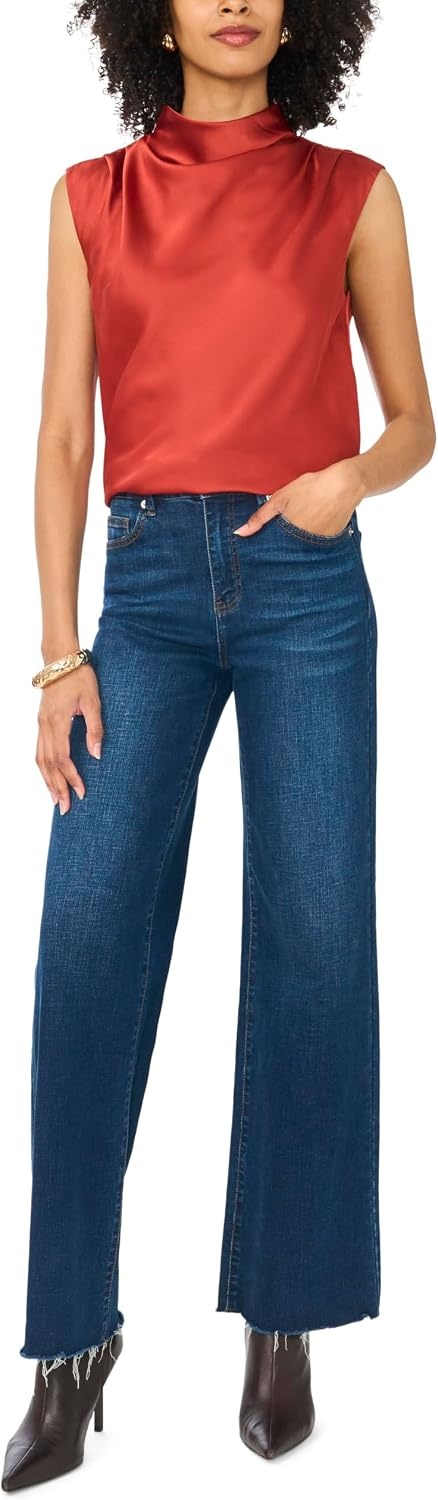image:imageVince Camuto Womens Cowl Neck Sleeveless TopFireside