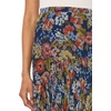 Vince Camuto Women’s Floral Asymmetrical Ruffle Midi Skirt(Classic Navy)