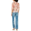 Vince Camuto Women’s Floral Elbow Sleeve Puff Sleeve Collar Buttondown Top(Sand Drift)