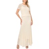 Vince Camuto Women’s Knit Godet Maxi Skirt(New Ivory)