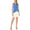 Vince Camuto Women’s Sleeveless Front Cross Over Wrap Tank Top(Denim Navy)