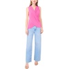 Vince Camuto Women’s Sleeveless Front Cross Over Wrap Tank Top(Rasberry Sorbet)