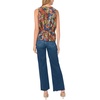 Vince Camuto Women’s Sleeveless Pleated Waist Button Down Tank(Classic Navy)