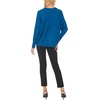 Vince Camuto Womens Long Sleeve Extend Shoulder Center Facing Seam Cozy SweaterSweater(Blueberry)