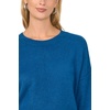 Vince Camuto Womens Long Sleeve Extend Shoulder Center Facing Seam Cozy SweaterSweater(Blueberry)