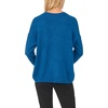 Vince Camuto Womens Long Sleeve Extend Shoulder Center Facing Seam Cozy SweaterSweater(Blueberry)