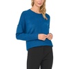 Vince Camuto Womens Long Sleeve Extend Shoulder Center Facing Seam Cozy SweaterSweater(Blueberry)