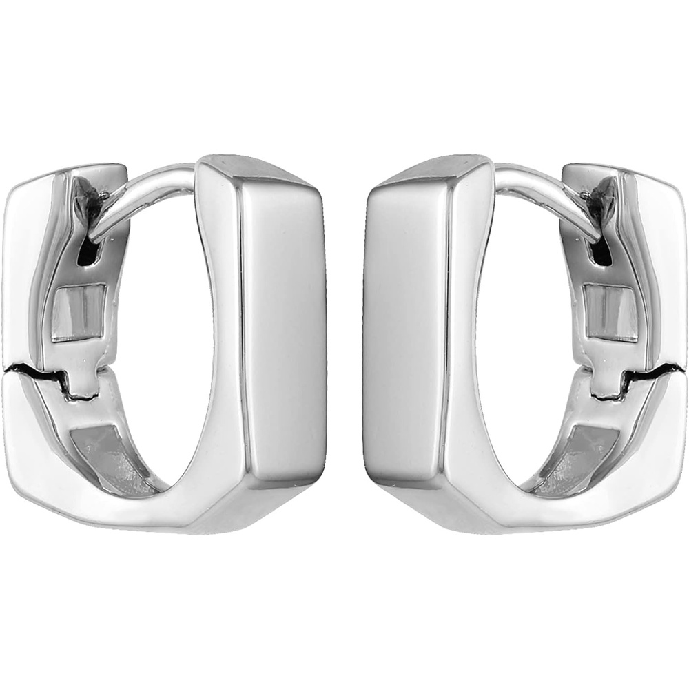 image:imageVince Camuto Silver Tone Square Hinge Huggie Earrings Small