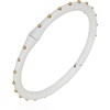 Vince Camuto Gold Studded White Cuff Bracelet for Women